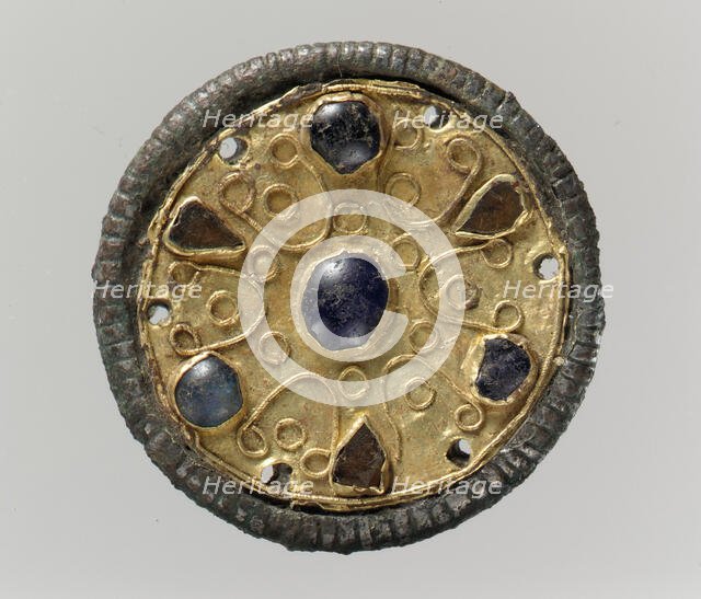 Disk Brooch, Frankish, ca. 500-600. Creator: Unknown.