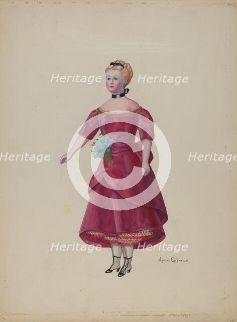 Doll--"Cornelia", c. 1937. Creator: Anne Colman.
