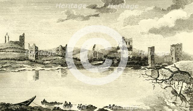 'N. View of the Ruins of Clomines, Co. Wexford', 1791. Creator: Thomas Cook.