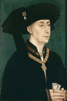 Portrait of Philip the Good (1396-1467), after 1450. Artist: Weyden, Rogier van der, (Workshop)  