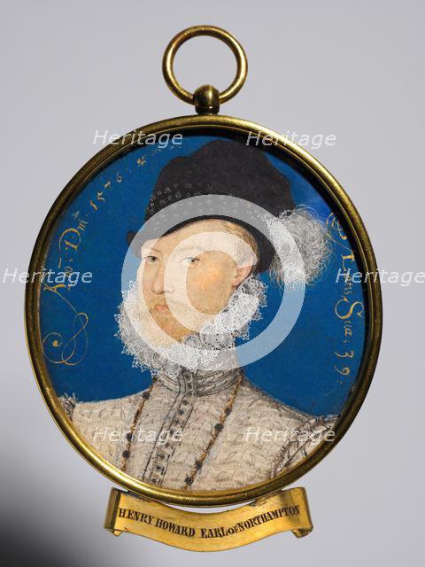 Portrait of Charles Howard, 2nd Baron Howard of Effingham, later 1st Earl of Nottingham, 1576. Creator: Nicholas Hilliard (British, c. 1547-1619).