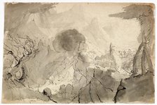 Study for Expulsion from the Garden of Eden, 1828. Creator: Thomas Cole.