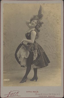 Anna Held (1873-1918), 1896. Creator: Photo studio Benjamin J. Falk.