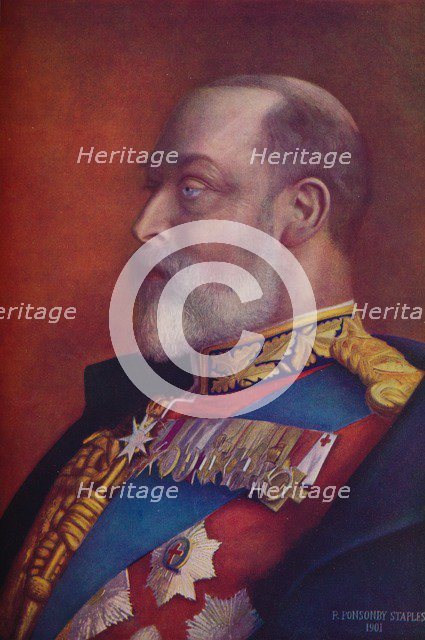 King Edward VII in the first year of his reign, 1901 (1910). Artist: Sir Robert Ponsonby Staples.