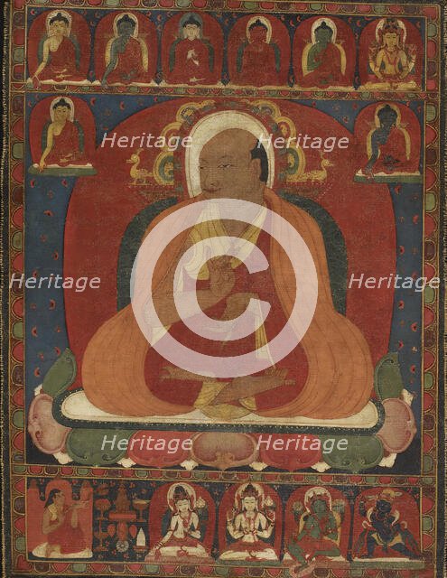 Portrait of a Tibetan Monk, 12th century. Creator: Unknown.