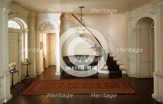 A7: New Hampshire Entrance Hall, 1799, United States, c. 1940. Creator: Narcissa Niblack Thorne.