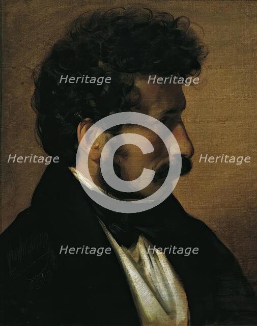 The painter Theodor Alconière, 1836. Creator: Friedrich von Amerling.