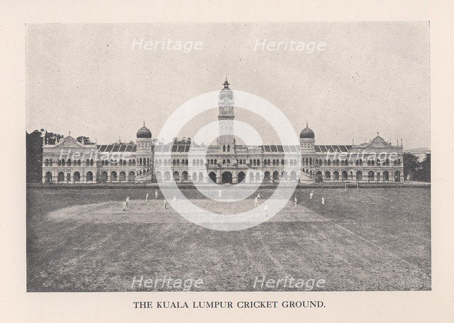 The Kuala Lumpur Cricket Ground, Malaya, 1912.  Artist: Unknown.