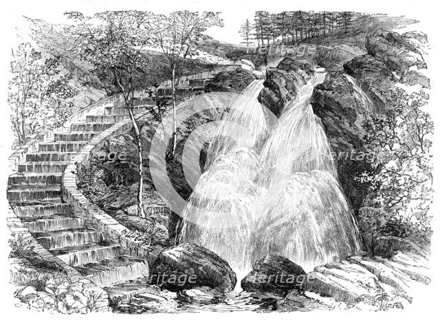 Pisciculture - ponds at home and abroad: salmon-stairs, 1862. Creator: Unknown.