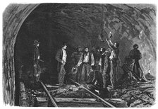 Opening of the Alps, Mont - Cenis tunnel between France and Italy, union between the tunnels and …