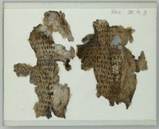 Manuscript Leaf Fragment, Coptic, 4th-7th century. Creator: Unknown.