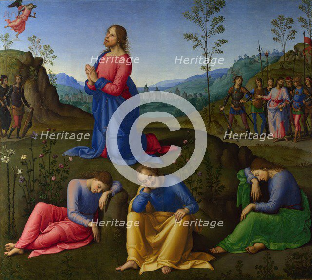The Agony in the Garden, c. 1502-1503. Artist: Lo Spagna, (Giovanni di Pietro) (1450-1528)