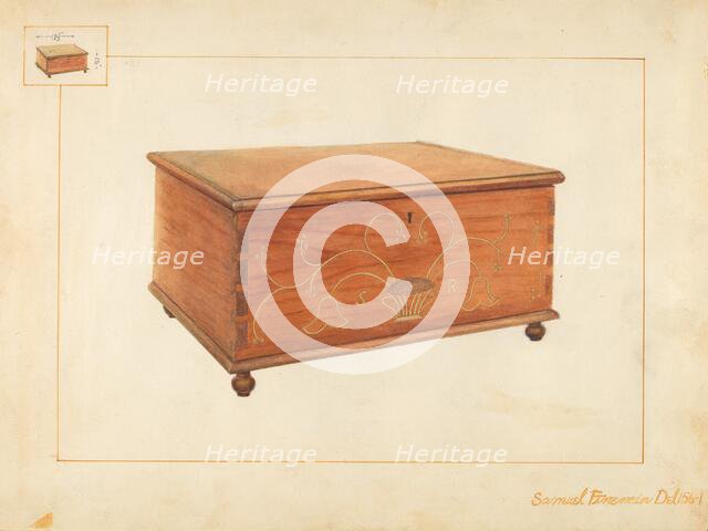 Bible Box, c. 1937. Creator: Samuel Fineman.