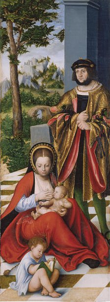 Mary Cleophas and Alphaeus (with the features of Frederick the Wise) with two of their sons, 1509. Creator: Lucas Cranach the Elder.
