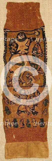 Textile Fragment, Byzantine, 6th-8th century. Creator: Unknown.