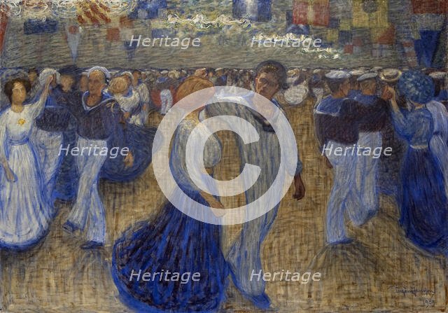 Sailor's Ball, 1909. Creator: Jansson; Eugène (1862-1915).