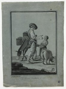 Peasant Apple Peddler, n.d. Creator: Johann Christian Reinhart.