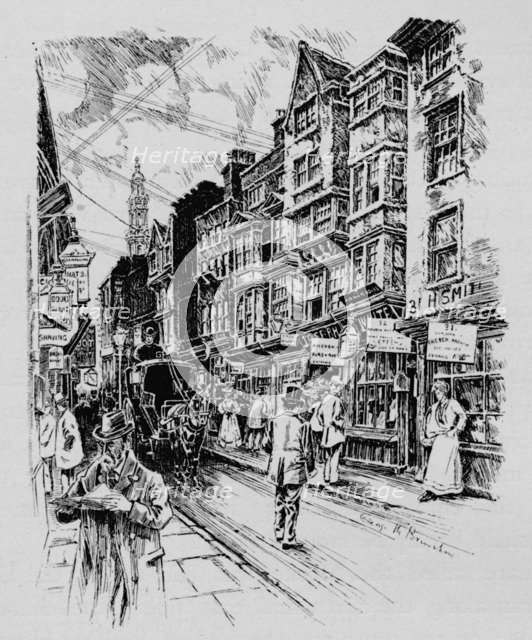 Holywell Street, Westminster, London, c1890 (1911). Artist: Unknown.