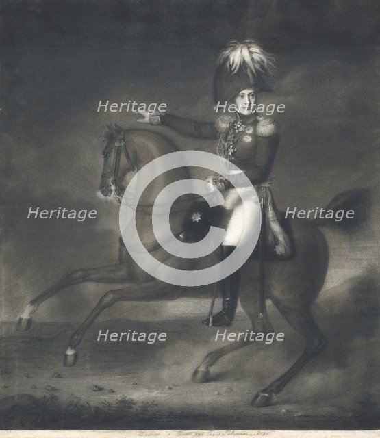 Portrait of Count Alexander Ivanovich Chernyshov (1786-1857). Artist: Letronne, Louis René (1790-1842)