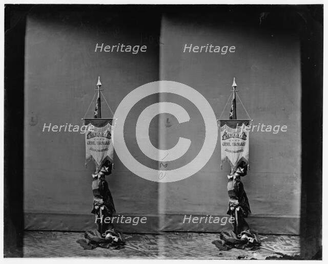 War flag of General George H. Thomas, 1865-1880. Creator: Unknown.