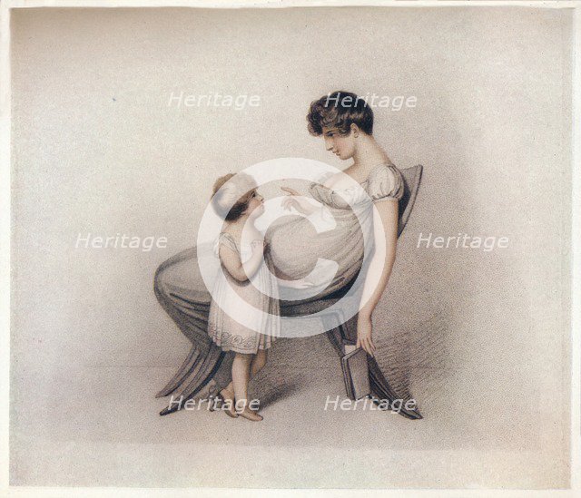 'I Could Not Learn My Book Mama', c1810. Artist: Adam Buck.