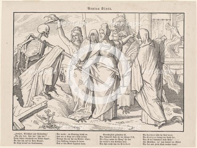 Auch ein Todtentanz I, 1849. Creator: Alfred Rethel.