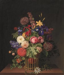 A Light Pipe Basket with Flowers, 1808 Creator: Claudius Ditlev Fritzsch.