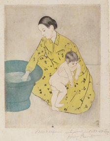 The Bath, 1890-1891. Creator: Mary Cassatt.