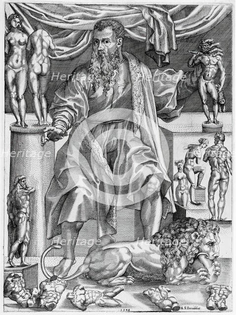 Portrait of Baccio Bandinelli, 1548. Creator: Niccolo della Casa.