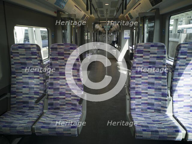 Elizabeth Line, Abbey Wood, London, UK, May 2022. Creator: Ethel Davies.