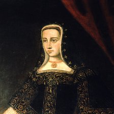 Detail of the portrait 'Juana la Loca' (1479-1555), Queen of Castile and daughter of the Catholic…