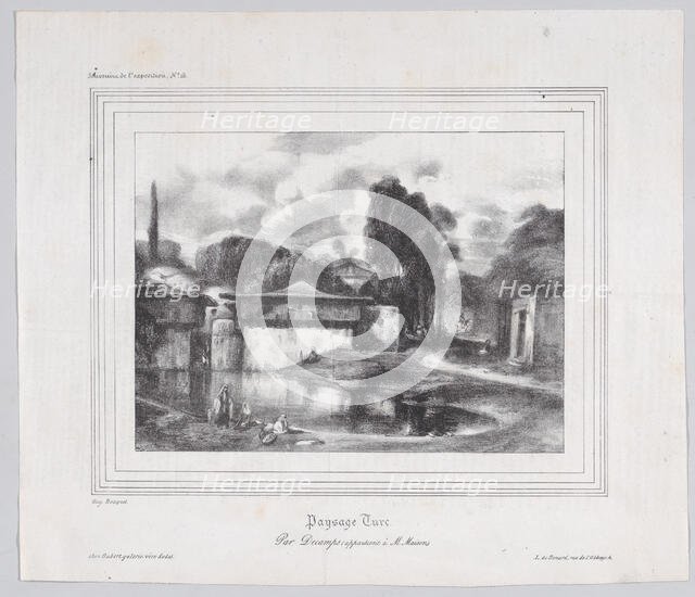 Turkish Landscape, 1823-60. Creator: Auguste Bouquet.