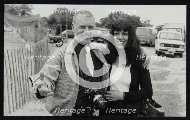 Photographer Denis Williams with Lena Antonis, Capital Radio Jazz Festival, London, July 1979. Artist: Unknown