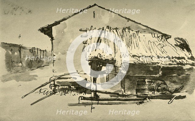 'Interior to a Farmyard', mid 18th century, (1928). Artist: Giovanni Battista Tiepolo.