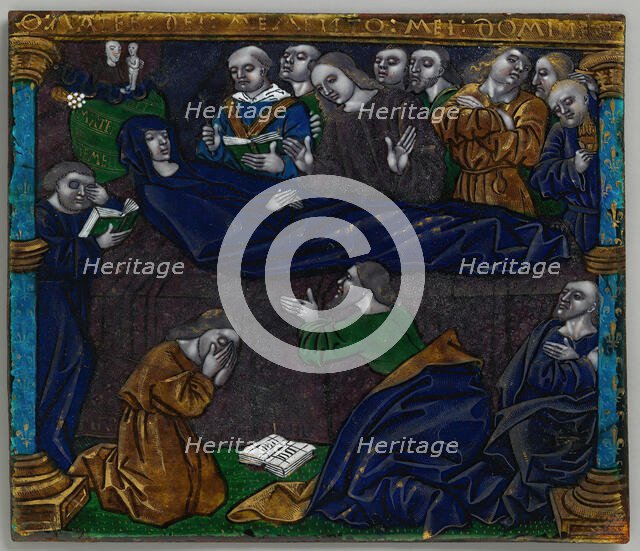 Plaque with the Death of the Virgin, French, early 16th century. Creator: Unknown.