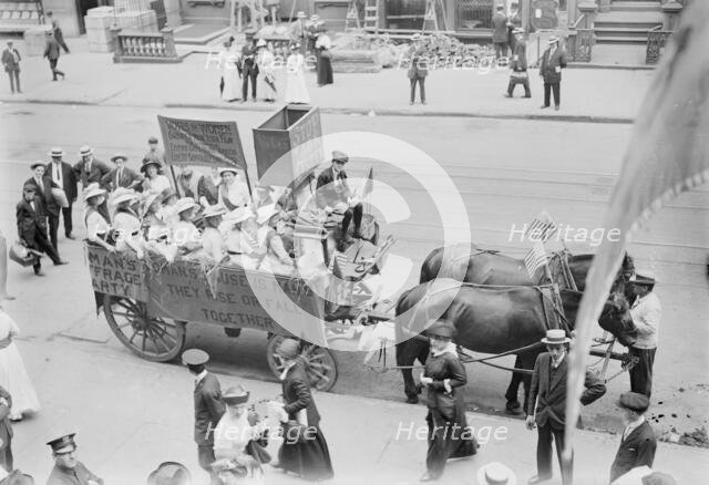 Suffrage Hay Wagon, between c1910 and c1915. Creator: Bain News Service.