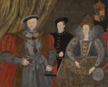 Henry VIII, Elizabeth I, and Edward VI, 1597. Creator: Unknown.