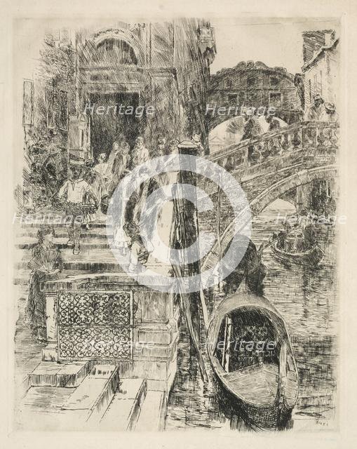 Bridge of Sighs, Venice, 1883. Creator: Frank Duveneck (American, 1848-1919).