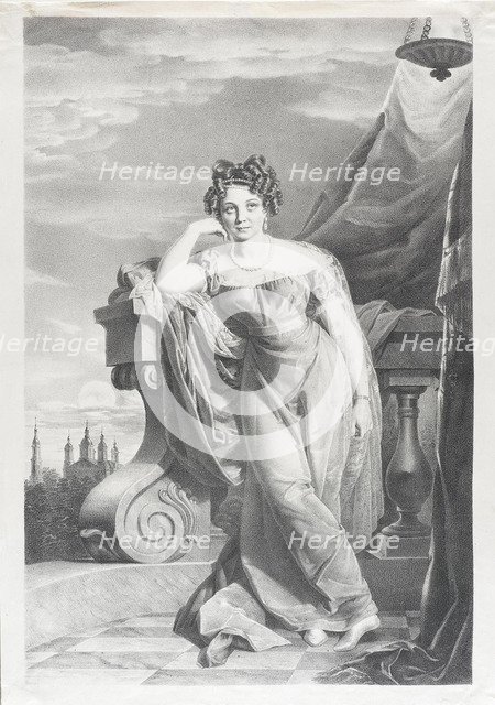 Portrait of Countess Agrafena Fyodorovna Zakrevskaya (1800-1879).