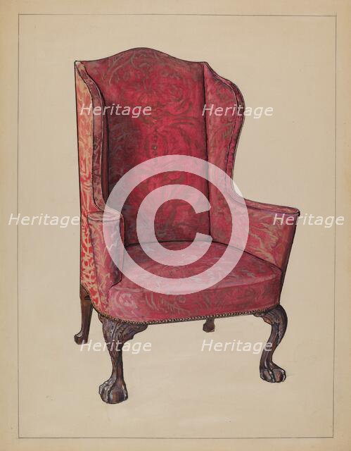 Wing Chair, 1936. Creator: M. Rosenshield-von-Paulin.