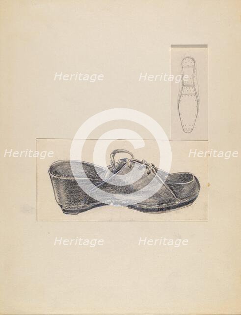 Shoe, 1935/1942. Creator: Melita Hofmann.