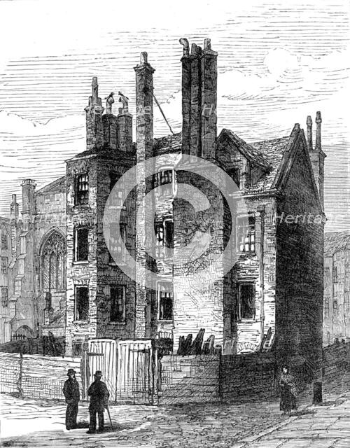 Old buildings in Lincoln's-Inn now being demolished, 1881. Creator: Unknown.