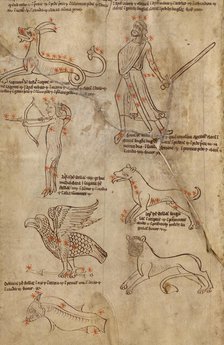 Constellation Diagrams, early 13th century. Creator: Unknown.