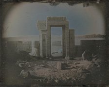 Temple of Horus, Edfu, 1842-44. Creator: Joseph Philibert Girault De Prangey.