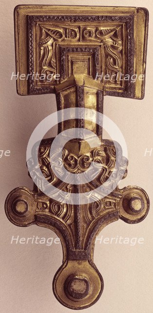 Saxon brooch from Lundenwic, 7th-9th century. Artist: Unknown