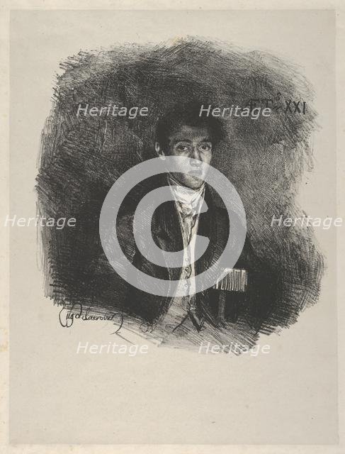 Baron Schwiter (Louis Auguste Schwiter, 1805-1889), 1826., 1826. Creator: Eugene Delacroix.