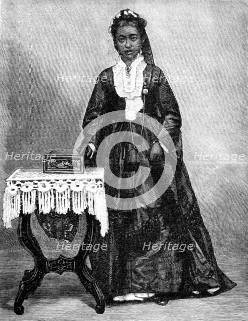 Ranavalona III., the new Queen of Madagascar, 1883. Creator: Unknown.