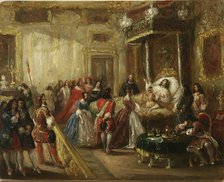 The death of Louis XIV in Versailles.