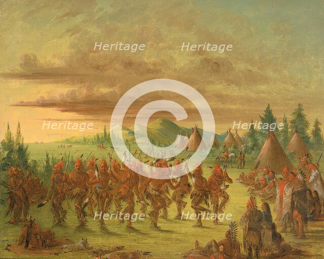 Eagle Dance, 1845-1848. Creator: George Catlin.