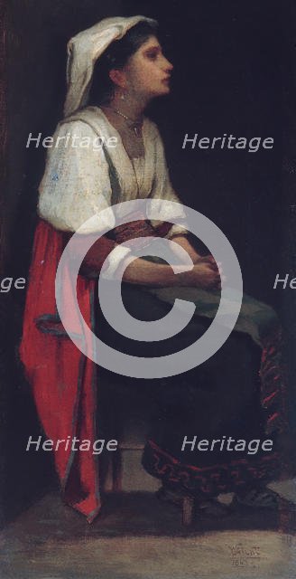 Italian Girl, 1867. Creator: William Morris Hunt.